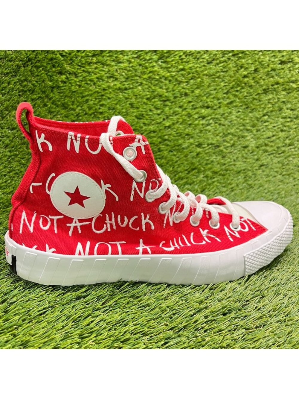 Converse UNT1TL3D High Not A Chuck Mens Size 9.5 Red Athletic Shoes Sneakers